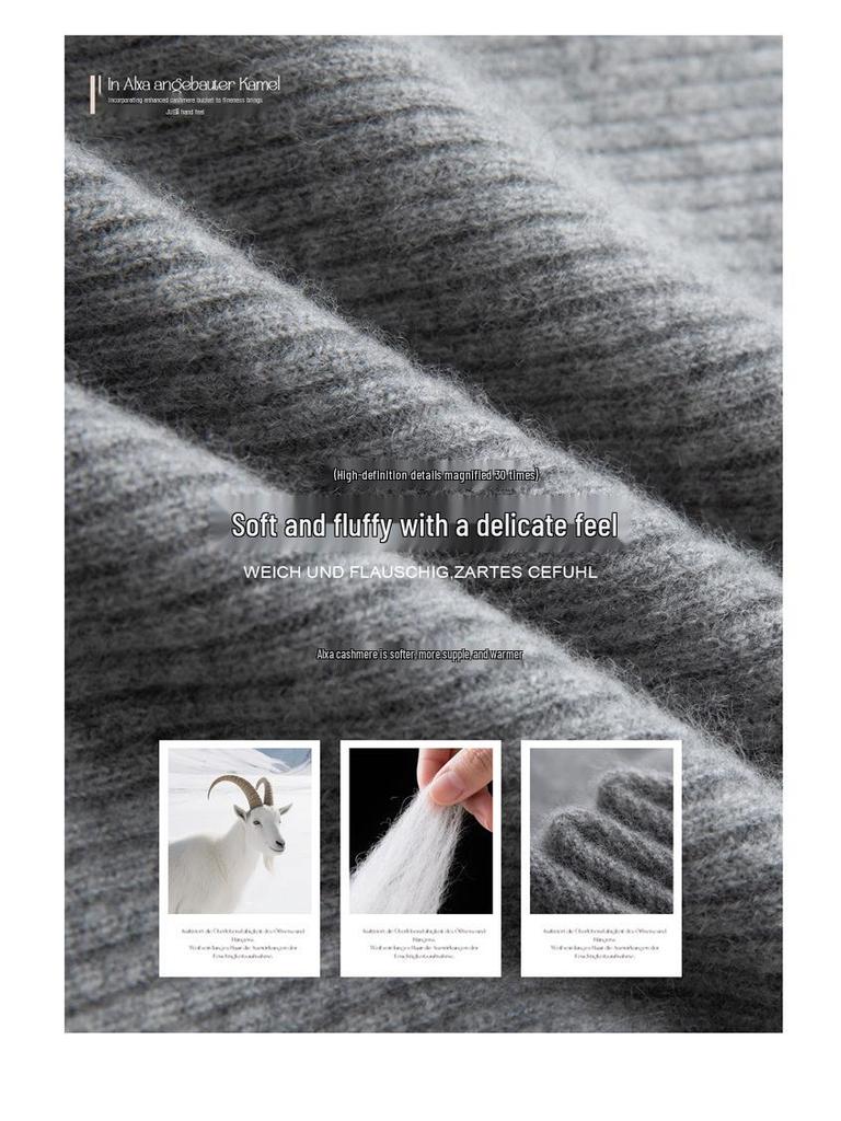 2025 Autumn/Winter Women's Slimming Cashmere Cardigan with Slant Pockets