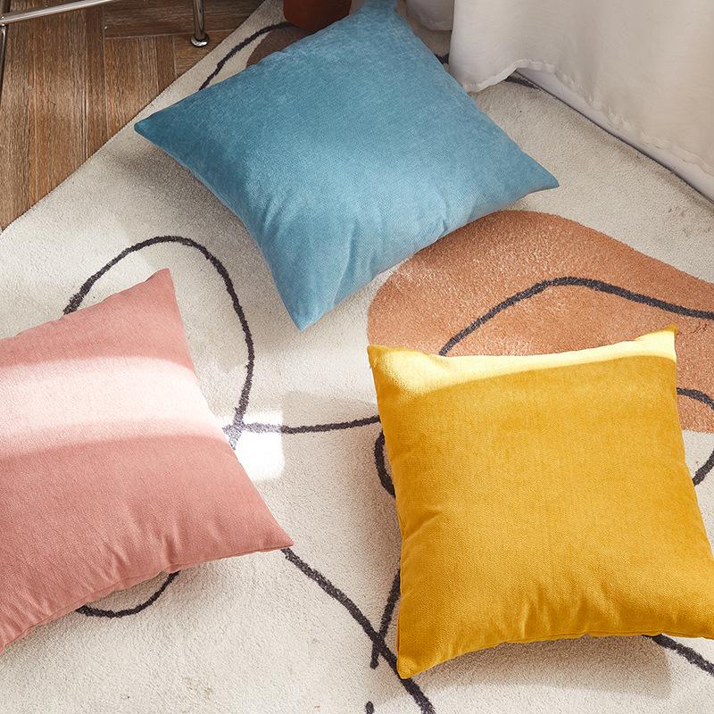 Modern Light Luxury Solid Color Cushion for Sofa or Chair