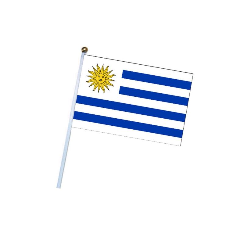 50Pieces Hand Flag for Soccer & Football Fans Cheering Swing Flag Party Events Celebration National Flag Signal for Bann