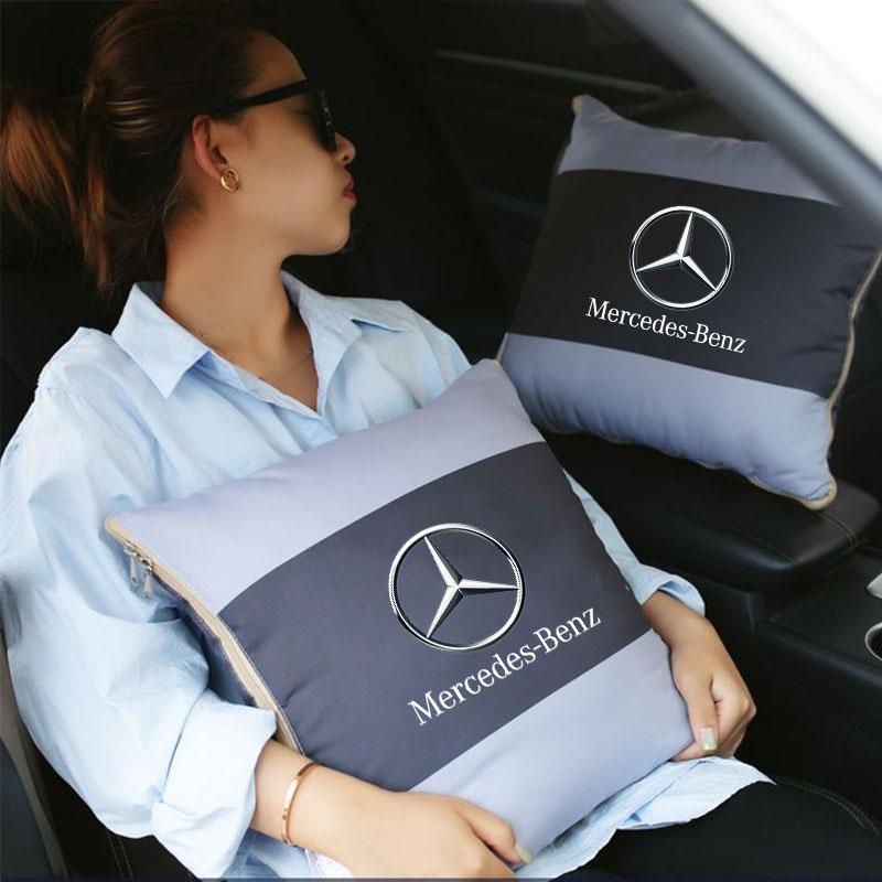 Multifnctional Car Blanket Quilt Pillow Waist Cushion PadFor Mercedes Benz B/C/E/S Class W203 W204 W205 W210 W211 Accessories OS5
