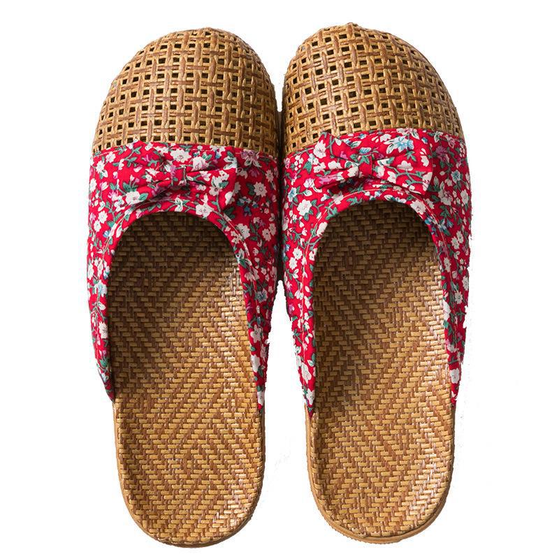 Unisex Non-Slip Linen Summer Indoor Sandals with Thick Soles