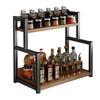 DANLE Reinforced Double-Layer Kitchen Spice and Storage Rack