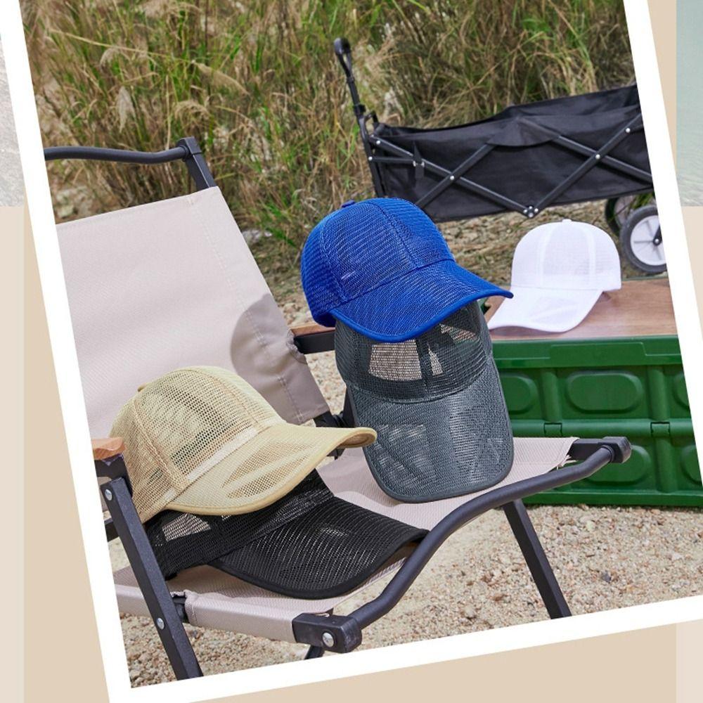 Adjustable Men Snapback Hat Quick-dry Sports Mesh Caps Trucker Cap Mesh Baseball Cap  Unisex