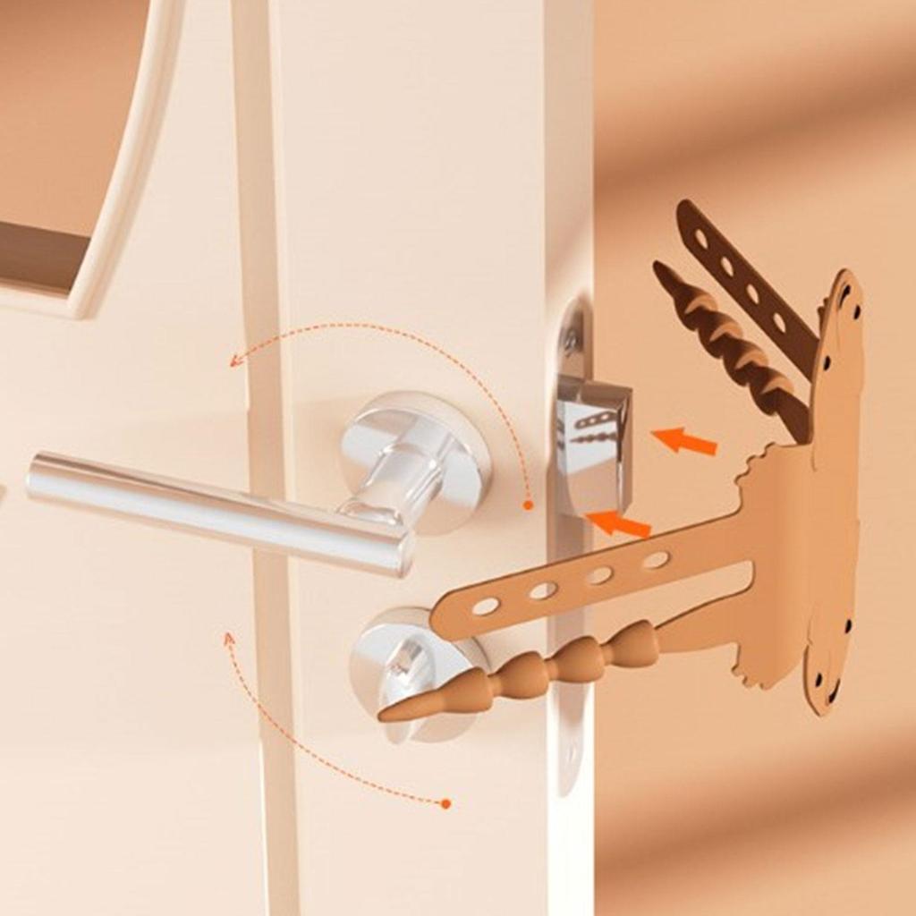 Door Silencer Cushions Quiet Closer Padded Latch Cover Colorful Pad for Baby Nursery & Light Sleepers Noise Reduction
