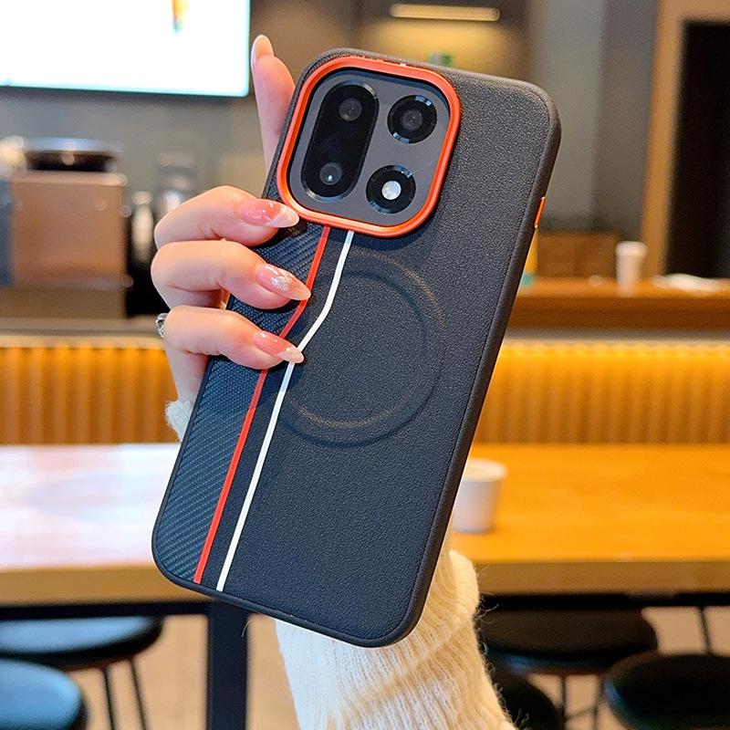 Premium Business Sle Magnetische Lederhülle für Oneplus 15 13T 13S 13R Ace 6 5 Pro Kabelloses Laden Metall Linsenschutz Abdeckung Funda