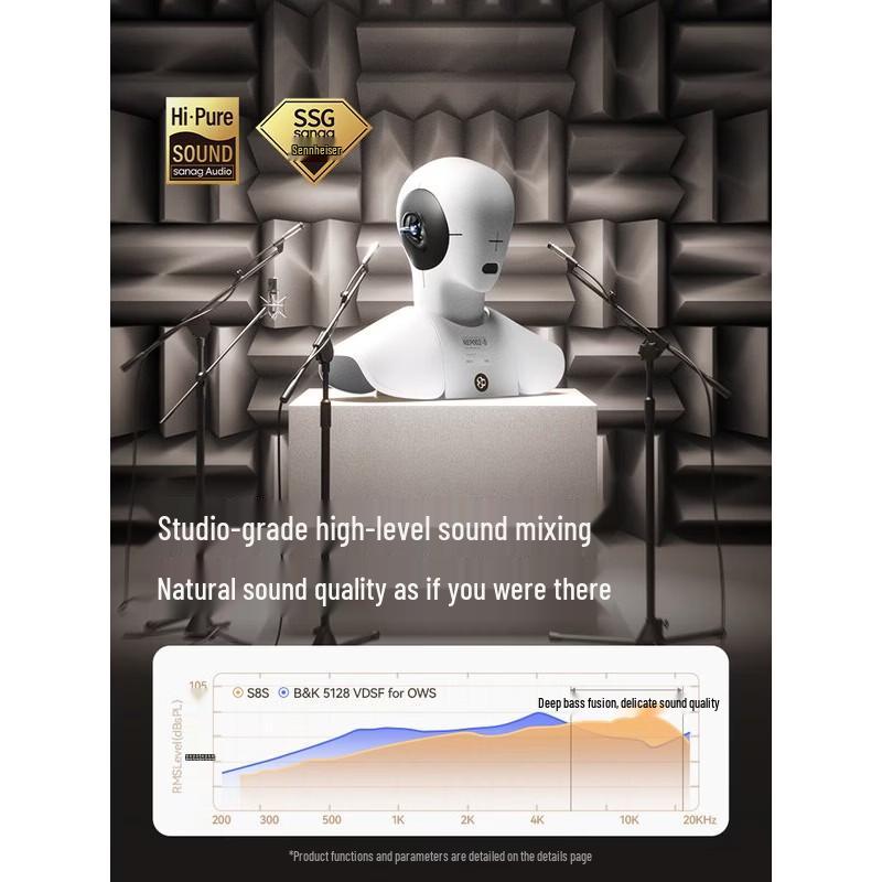 SANAG S8S AI Bone Conduction Clip-on Bluetooth Earphones