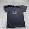 Simply Paradise Shirt Mens Medium Black Graphic Sunset Beach Casual T-Shirt Tee