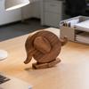 Yousheng Bunny Ornament Nordic Style Handmade Walking Wooden Animal Statue Anti-Deformation Home Office Classroom