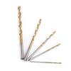 19pcs High Speed Steel Titanium Coated Twist Drill Bit Set 110mm Straight Shank