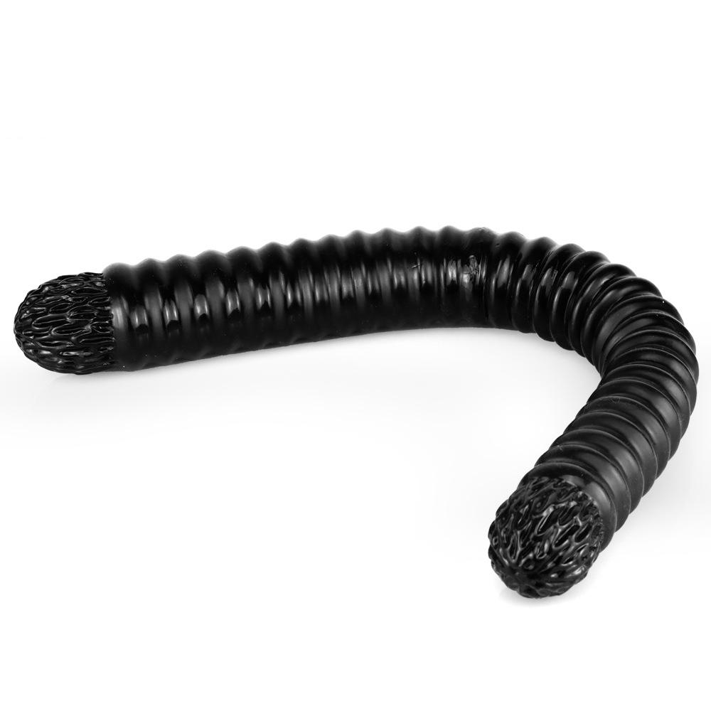 56cm Double-ended Threaded Dildo Oversized Anal Whip Anal Plug   Sex Toys Fisting Realistic Dildo Big Penis Strap On Cock PVC