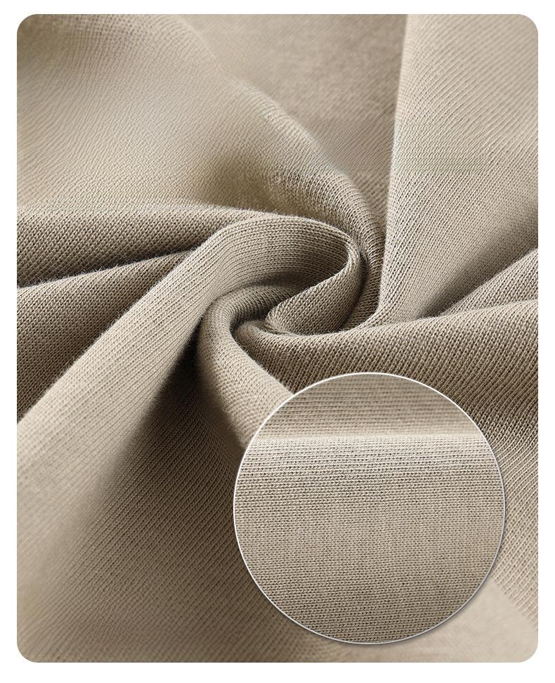 ARTIE Übergröße Herren T-Shirt, 230 g Doppelgarn-Baumwolle, einfarbig, lockeres Design