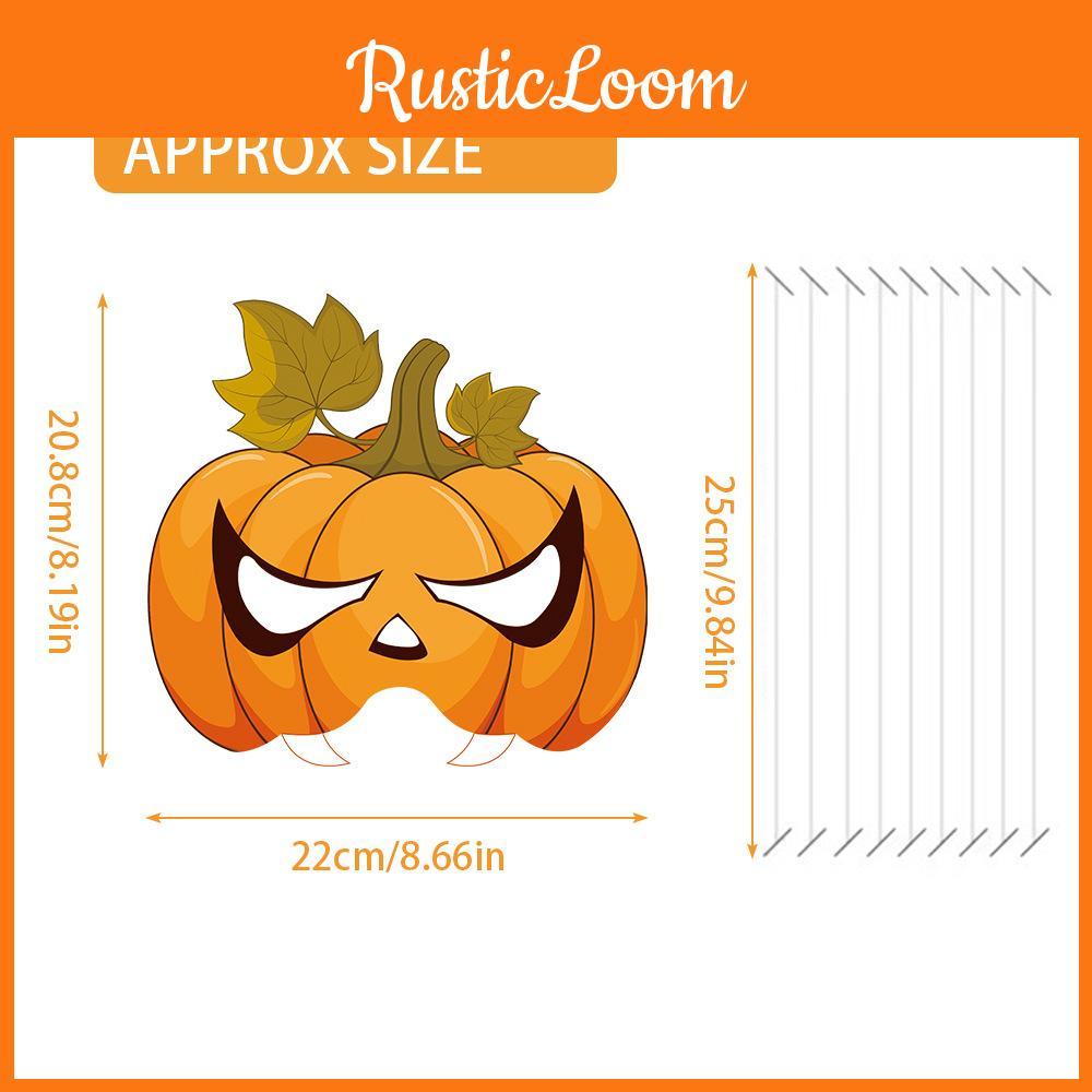Paper Pumpkin Mask Party Prop For Fall Celebration And Holiday Event Decor