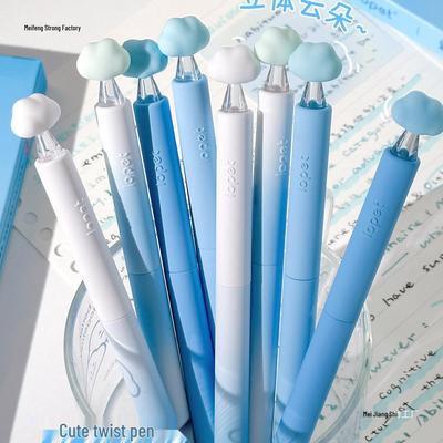 Süße Wolken-Dreh-Hochwertiger Schnelltrocknender Schwarzer Signierstift für Schüler