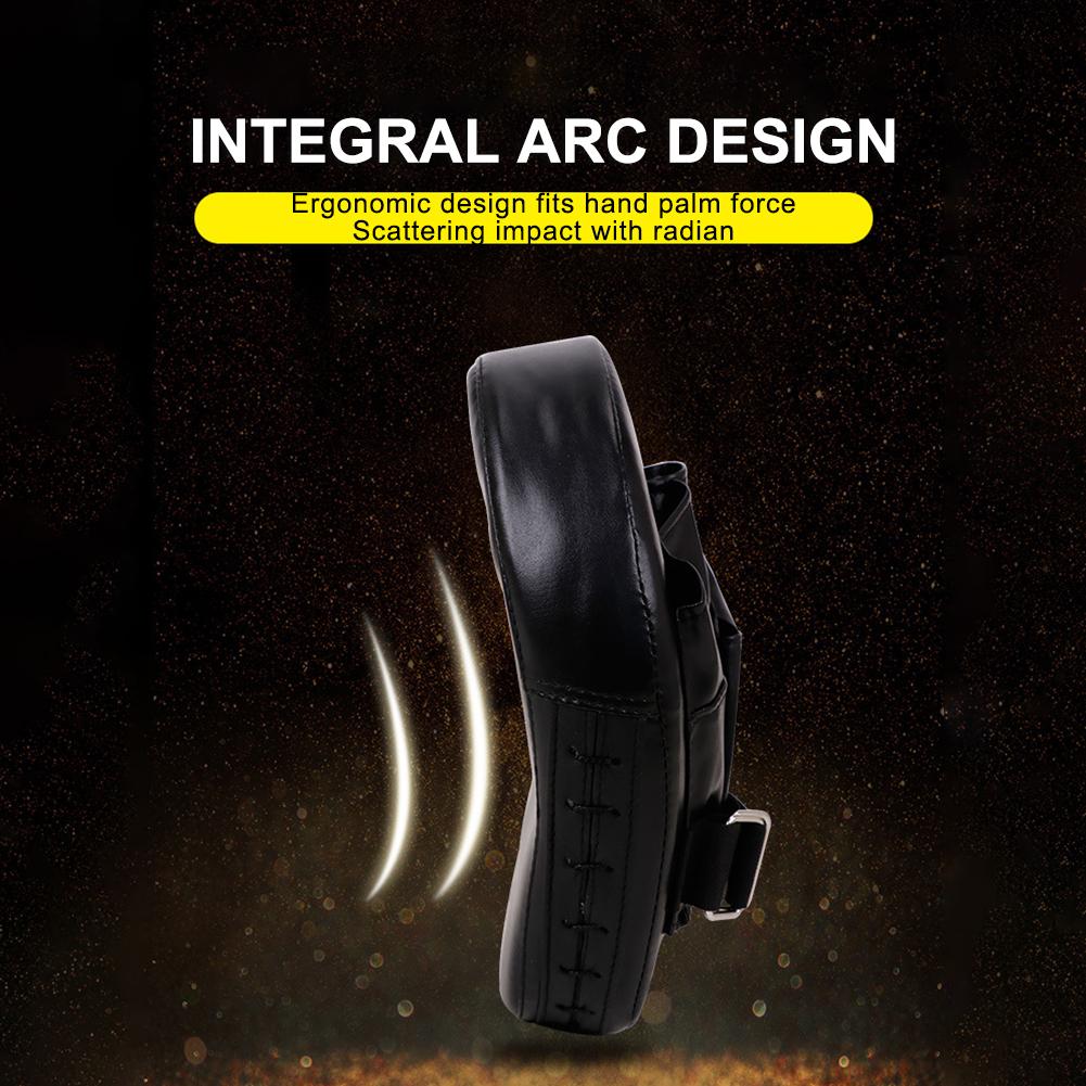 Curved Boxing Hand Target PU Leather 5-Finger Hand Target Breathable Boxing Mitts Kickboxing Pads for Martial Arts Training