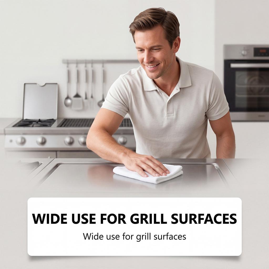 BBQ Grill Cleaner 200ml Grease and Stain Remover for Barbecue Grates Ovens Stovetops Cookware Kitchen Appliances Safe Formula Spray Bottle