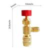 4/1pcs R410A R22 Refrigeration Tool Air conditioning Safety Valve Adapter Fitting Refrigeration Charging Copper Adapter With 1/4