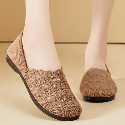 Scarpe Basse Casual Singole Nuove Primavera Donna Scarpe da Ballo Scarpe Donna Eleganti a Fondo Piatto con Suola Morbida per Mamma mocassini donna