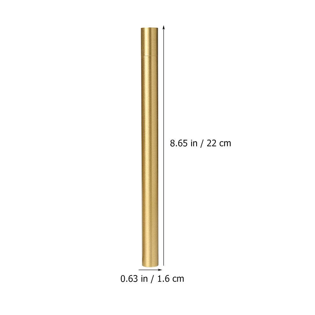 Portable Brass Incense Stick Tube Storage Holder for Home Travel Camping Aroma Holder Container Tubes for Incense Sticks