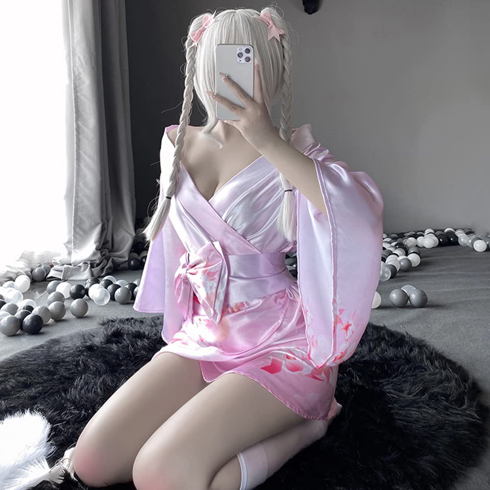 Sexy Cosplay Yukata Japanese Clothes Kimono Erotic Erotic Underwear Cute Training Temptation Extreme Small Breasts Adult Underwear Cosplay Courtesan