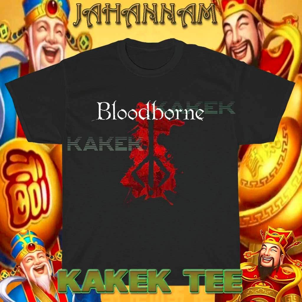 

Новая футболка с логотипом Охотника из Bloodborne Американская футболка Смешная Размеры от S до 5XL S