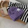 Lovely Stripe Plain Labeling Autumn Letter Knitted Hat Woolen Hat Korean Style Caps Women Beanies