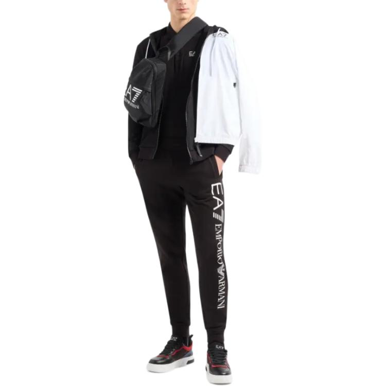 EMPORIO ARMANI Zip-Up Drawstring Hoodie 3DPM53-PJ05Z-1200