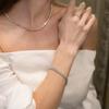 BE/GINS [925 Silver]BB BEZEL TENNIS BRACELET 2.5