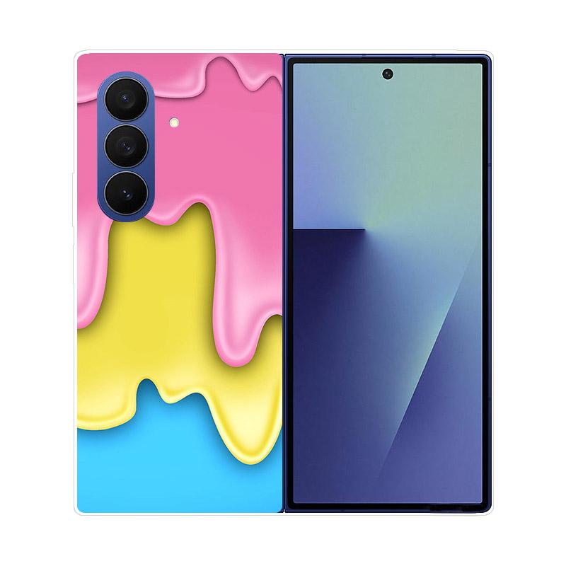 For Samsung Z Fold7 Case Clear Hard PC Folding Cover For Samsung Galaxy Z Fold 7 6 5 4 3 Fold6 Shockproof Transparent Back Funda