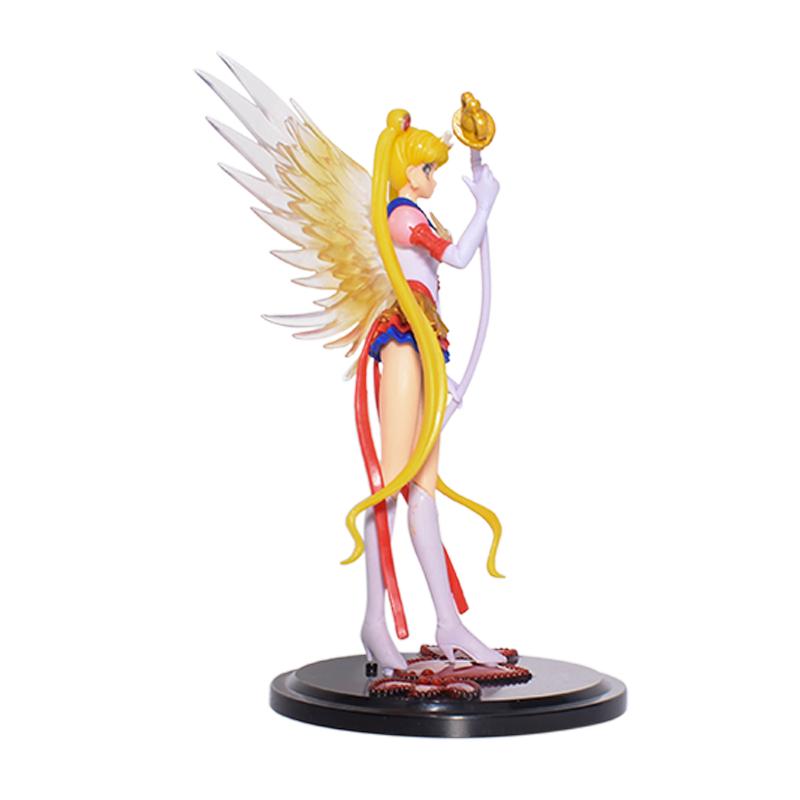 Anime Sailor Moon Tsukino Usagi Figure Toys PVC Cake Decoration Action Model Car Ornament Collection Decoration Model Dolls Gift