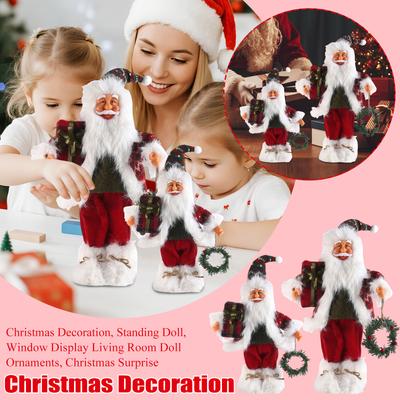 Christmas Decoration, Standing Doll,Window Display Living Room Doll Ornaments, Christmas Surprise
