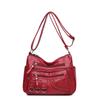 Vintage Pu Leather Luxury Purses and Handbags High Quality Women's Bag Design Multi-pocket Ladies Crossbody Shoulder Bags