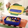 304 Stainless Steel Double Compartment Lunch Box for Students & Office Workers