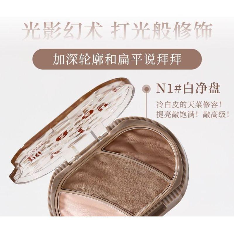 Xixi - Licht und Schatten Einfache Zeichen-Highlight-Konturierungs-Palette - 2 Farben