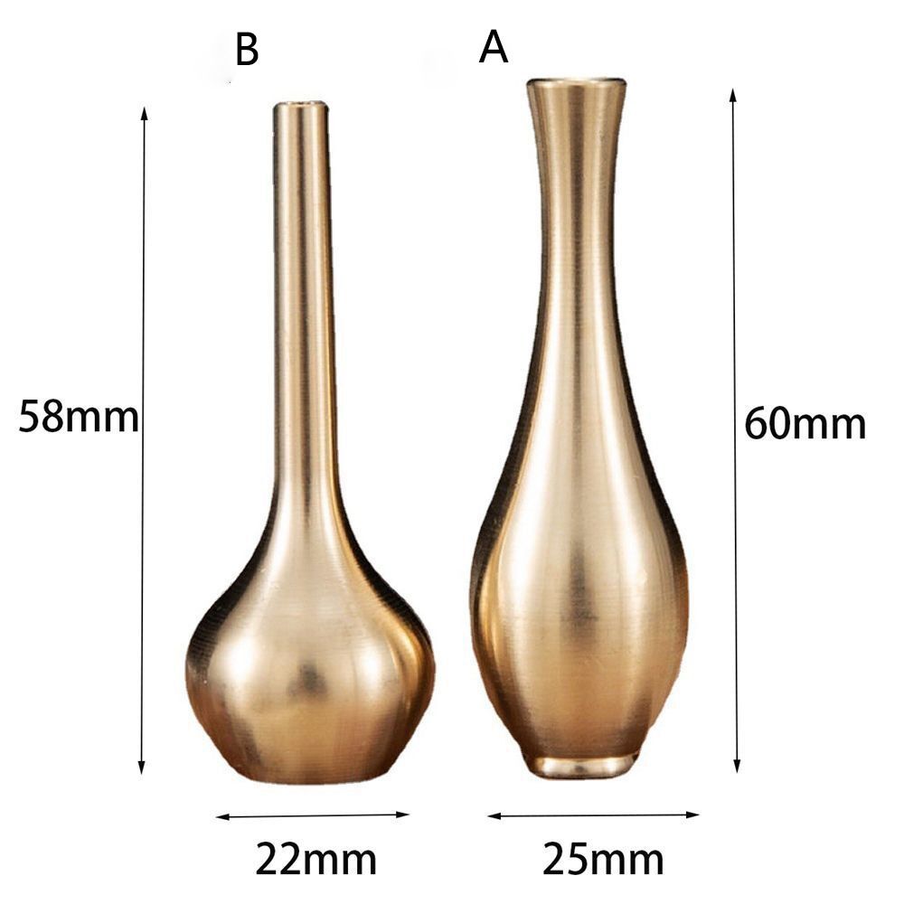 New Copper Antique Vase Mini Creative Ornaments Flower Ornaments Vases Living Room Crafts Decoration Bottles