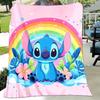 1pc Stitch Printing Blanket for All Season, Cartoon Blanket, Office Blanket, Lunch Rest Blanket, Camping Talk, Car Blanket