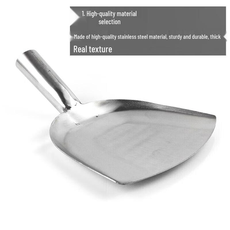 Xiyao Edelstahl-Kochspatel mit verlängertem Griff