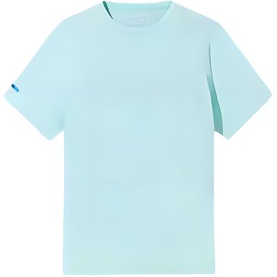 Bequemes Vielseitiges Einfaches Rundhals Kurzarm T-Shirt Herren Oberteile Eisblau 952527140-1