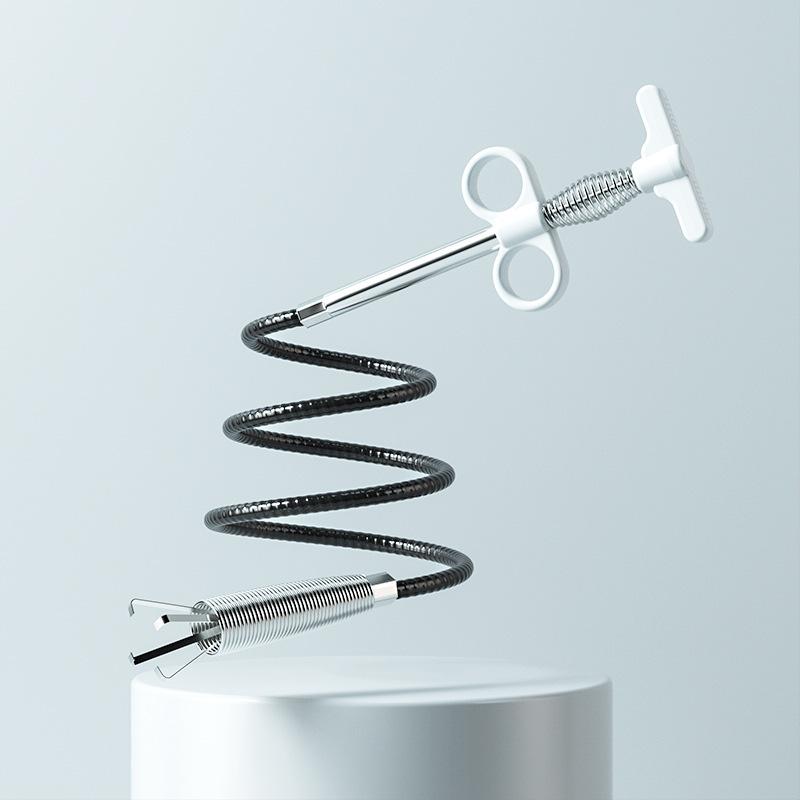 Strumento per dragare tubi a molla per serpenti per sbloccare tubi fognari per strumenti per la pulizia di tubazioni per lavandini per capelli, cucina, bagno