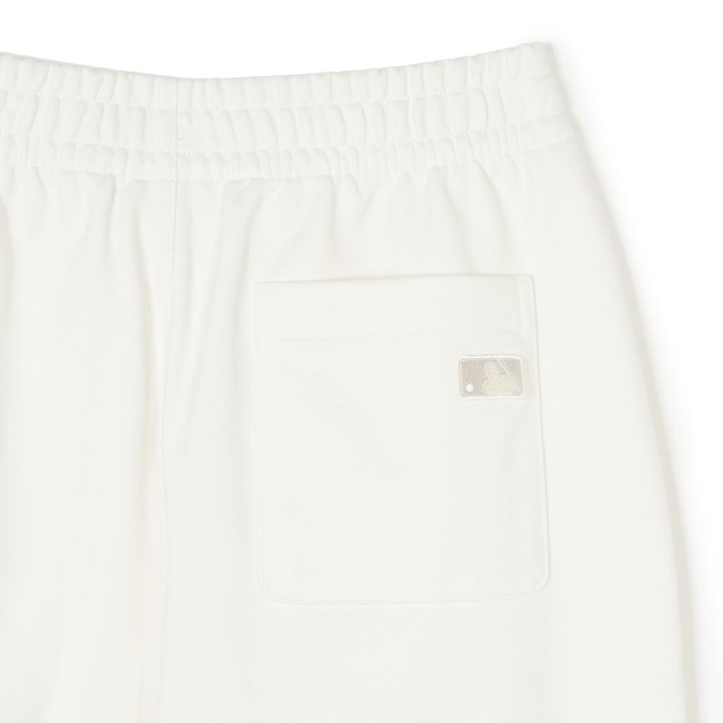 New MLB SS24 New York Yankees Knitted Sports Pants Unisex Cream 3APTH0141-50CRS
