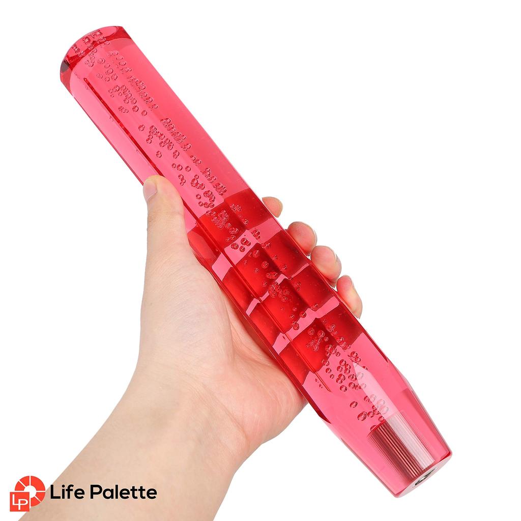 LifePalette Universal Crystal Shift Long Red Knob, Bubble, Octagonal, 300mm, Adapter,