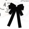 Black Bow Tie Rhinestone Bowknot Brooches For Women Shirt Collar Corsage Jewelry Clothing & Accessories
