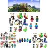 Minecraft Theme Building Blocks Cake Decoration Set For Party Supplies