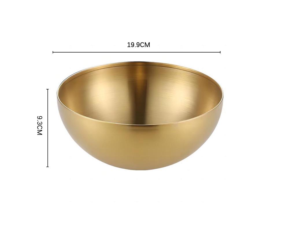 304 Stainless Steel Brushed Salad Bowl - Versatile for Cooking, Mixing, and Serving