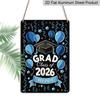 2D Country Modern English Aluminium Sign, 8X12 Inch, "Grad Class of 2026 You Did It" Graduation Theme, Wall Decor, Inspirational Art for Home