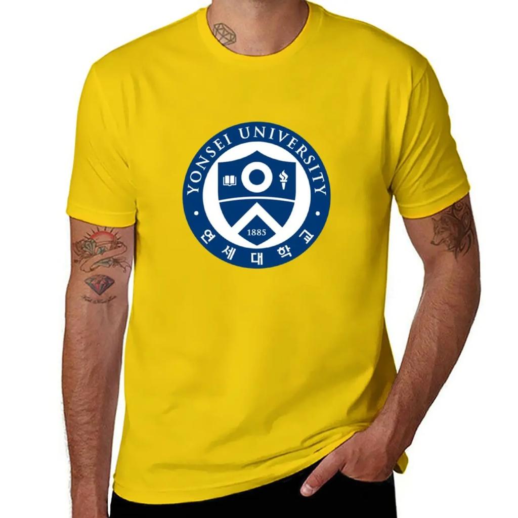 Yonsei University Seoul Korea T-Shirt boys animal print customizeds t shirts men