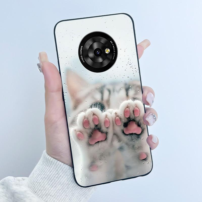 Casing For TCL Suixuetang M1 / OneTouch T615N Phone Case Luxury Dragon Cute Cool Boys Girls Soft Silicone Back Cover Black Shell