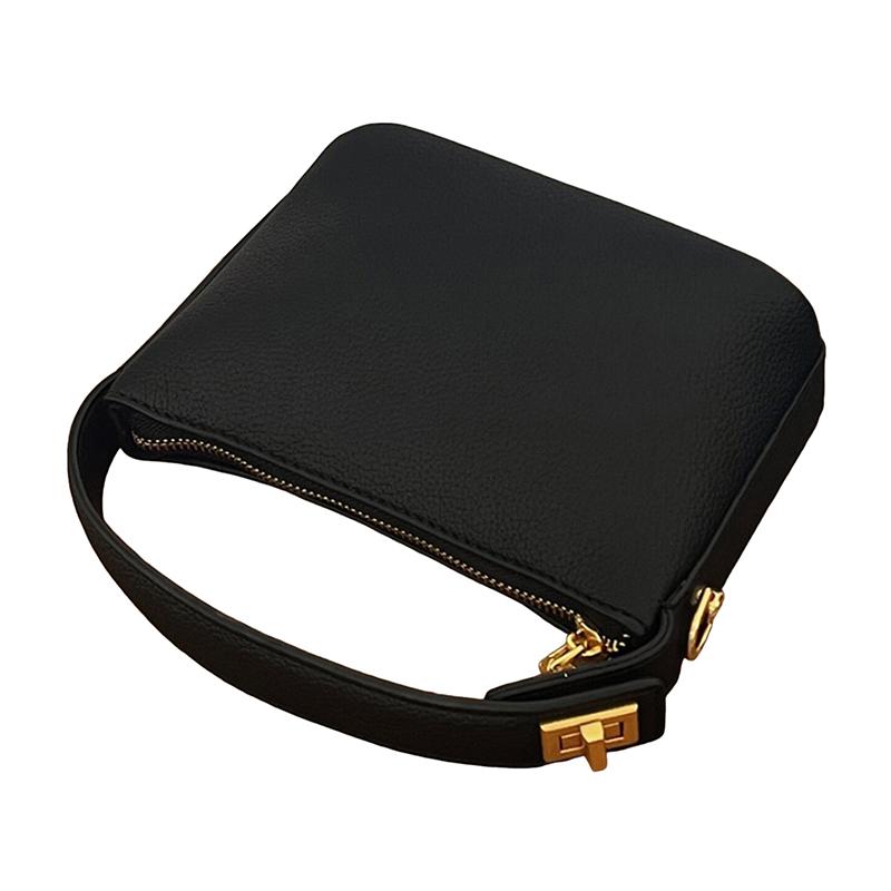 

Simple And Retro Handbag, Soft Leather Premium Niche Design French Small Square Bag Women S Handbag чорний