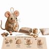 Beginner-friendly Handmade Patchwork Mouse Kit Patchwork Mouse Pendant  Craft Activities