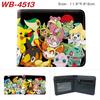 Pokemon Full Color Short Card Holder Coin Purse Bifold Wallet Cute Anime Peripheral Change Pouch