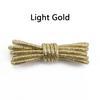 Round Glitter Shoelaces of Sneaker Trendy Bright White Colorful Lurex Shoelaces White Casual Sports Leather Running Shoes Laces